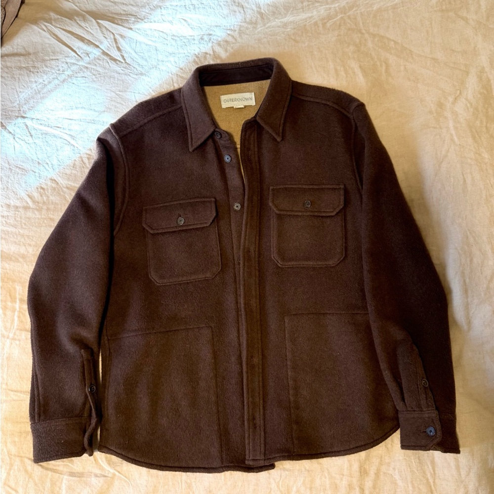 Outerknown wool blend Brown Shirt Jacket